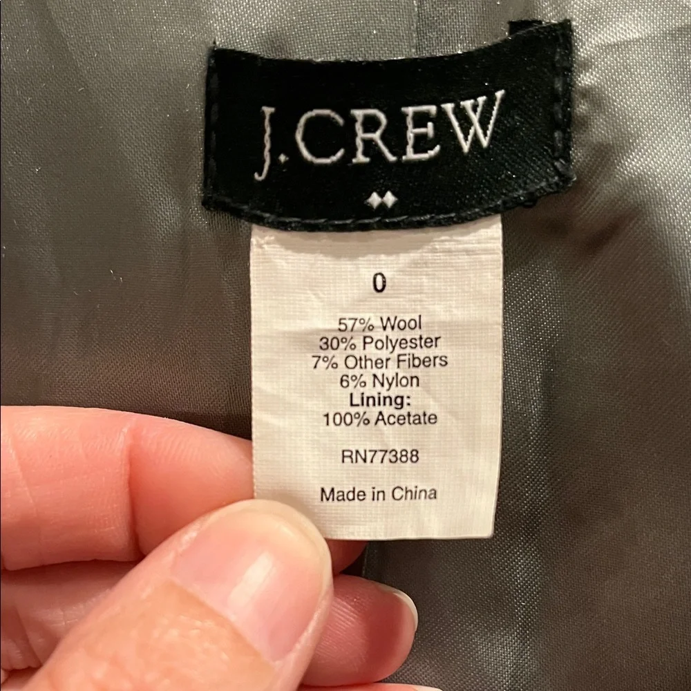 J. Crew Classic Black Pea Coat - Picture 3 of 10